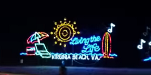 Holiday Lights at the Beach